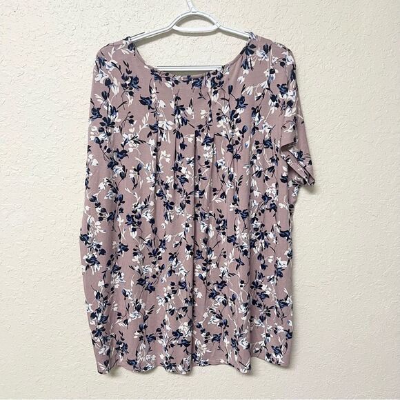 J Jill Top Womens Size S Wearever Collection Floral Stretch Shirt - Picture 4 of 6